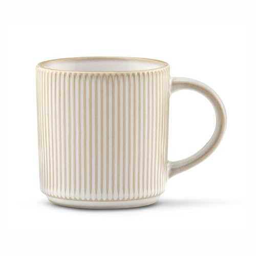 MEDARD DE NOBLAT - Mugs - D8.5 cm et 33 cl - Agora - Grès - Lot de 6 - Beige