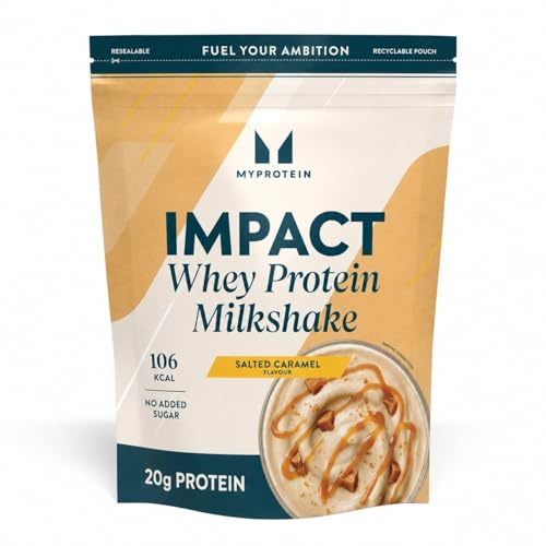 Myprotein Impact Whey Protein Milchshake – Salted Caramel | 150 Portionen – 4350 g | Bis zu 20 g Protein | cremig, köstlich und nur 106 kcal