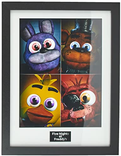 GB Eye Fünf Nächte in Freddys, Quad Gerahmter Druck, mehrfarbig, 30 x 40 cm