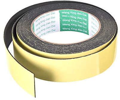 sourcing map 5m Dichtungsband Selbstklebend, 30mm(B) x 1mm(D) Dichtband für Fenster Türen, Schaumstoff Klebeband, 1 Rollen