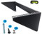 JINGCHENGMEI 19 Zoll Stahl Rack Halterung Wandhalterung Untertischhalter vertikal Wandverteiler, Traglast 56 kg 4 HE,