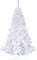 TIENDA EURASIA® Árbol de Navidad - Árboles de Navidad Artificiales - Soporte de Pie Metálico - Medidas 90-210 cm - Colores Verde y Blanco - Fácil Montaje - Embalaje en Caja (Blanco, 120CM)