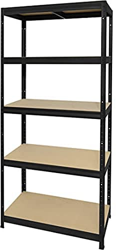 Home>itWork>it® Stahlregal 5 Ablagen 175 kg schwarz