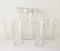 TUPPERWARE Diamant Stella Türkis Klar Kanne 2L + 4X Trinkbecher 475ml + Snackbox