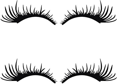 VICASKY 2 Paare Augenbrauen Scheinwerfer Aufkleber Wimpern Autoaufkleber Dekoration Karosserie Sticker Abnehmbar Aufkleber Auto Kratzer Marks Aufkleber Sticker Schwarz