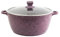 Priceless Homeware Stock Pot Induction Non-Stick Cooking Pots with Tempered Glass Lid Stockpots Cookware Casserole Pot Aluminium Pots for Cooking Stew pots (Purple, 32cm)