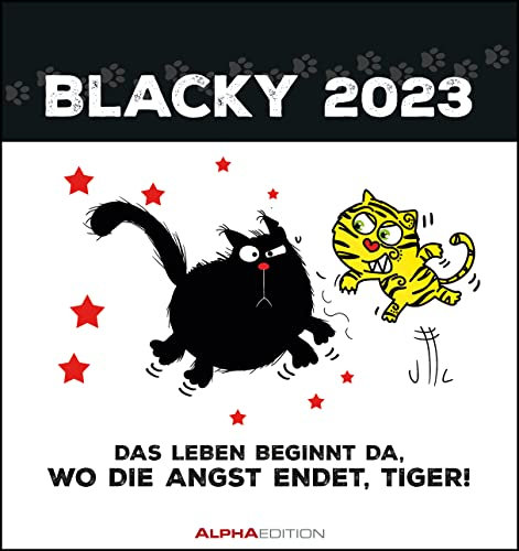 Blacky 2023 - Postkarten-Kalender - Kalender-mit-Postkarten - zum-raustrennen - 16x17