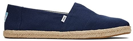 Toms Rope Alpargata Navy Espadrilles Men Blue Sandal - UK 7