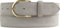 BELTINGER Damen-Gürtel aus Veloursleder 3,5 cm | Velour-Ledergürtel für Damen 35mm | Wildleder-Gürtel mit runder, goldener Gürtelschließe | Hellgrau 85cm