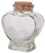 Kleine Glasflaschen Kleine Gläser Kleine Flaschen Kleine Flaschen Mit Deckel Mini-glasflasche in Herzform Durchsichtige Vorratsgläser Flaschenbehälter Fläschchen Wunschflasche Mit Korken