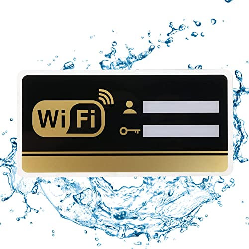 Panneau Wifi en acrylique | Panneau de décoration Wifi | Panneau adhésif Wifi pour invités automne acrylique résistant à l'usure pour cinéma salle à manger Cyhamse