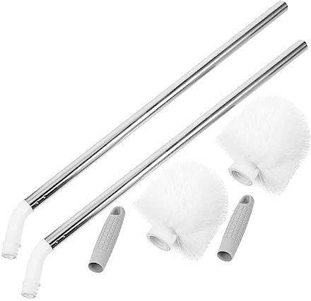 2 Piezas Cepillo De Limpieza Cepillos De Botella Cepillos para Biberones para Limpiar Limpiador De Botellas con Mango Cepillo para Botellas Cocina Flexible Balde Nylon Esponja