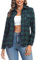 Irevial Damen Karierte Bluse Karo Flanell Hemden Classic Button-down Blusenshirt Langarm Plaid Shirt Oberteile für Frühling und Herbst Grün M