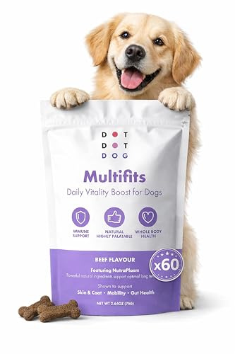 Hundeleckerli | Natürliche Hundeleckerlis für Hunde mit empfindlichem Magen | Gesunde Leckerlis für Kleine Mittlere Große Rassen | Stärken Sie Ihre Haustiere Immun, Wohlbefinden, Vitalität, Mobilität