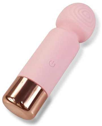 ROMANTICSI Massage de yoga Shake en silicone Rose mini - durable et facile à laver - doux - longueur: 10,7cm - résistant à l'eau,Rose