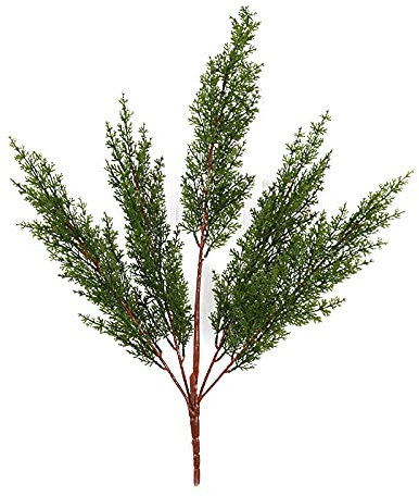 Künstliche Zypressen Zweige, Auswahl von Langen Faux-Kiefern Zypressen, Simulations Kiefer und Zypresse Hinterlässt Dekorative Zweige für DIY-Girlande Kranz Weihnachts Dekoration