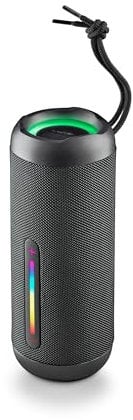 NGS Roller Furia 3 Black - Altavoz Inalámbrico Compatible con Bluetooth, Impermeabilidad IPX7, 60 W, True Wireless, USB, Duración Batería 9 Horas, Negro