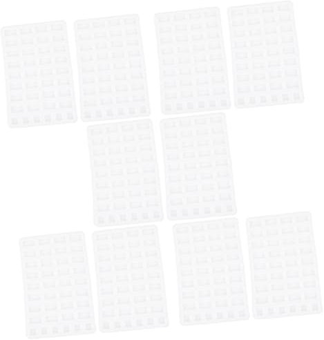 VILLCASE 10 STK Ziegelform Silikonformen Bausteine Miniaturwerkzeug Zur Ziegelherstellung Simulation Brick-Modell Sandtischzubehör Selber Machen Mini-Stein Kieselgel Wandfliesen