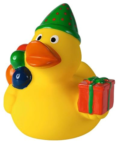 Geburtstag - Anlassente - Quietscheente - Badeente - ca. 8 cm gross - Geburtstagsente