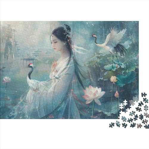 JDDEISKKE Fairies Puzzle 1000 Teile Familien-Puzzlespiel Chinese Style Herausforderung Geeignet Für Erwachsene Farbe Puzzle Einzigartige Geschenke 1000pcs (75x50cm)