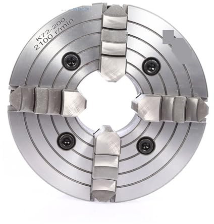 Drehlager Drehfutter, 200 mm, 4 Backen, unabhängiges Spannfutter, K72-200, Metalldrehfutter, Scrollfutter