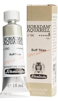 Schmincke - HORADAM® AQUARELL, limited special colour Buff Titan, finest artists' watercolours, 15 ml tube, 14 190 006, Signature Edition 2025