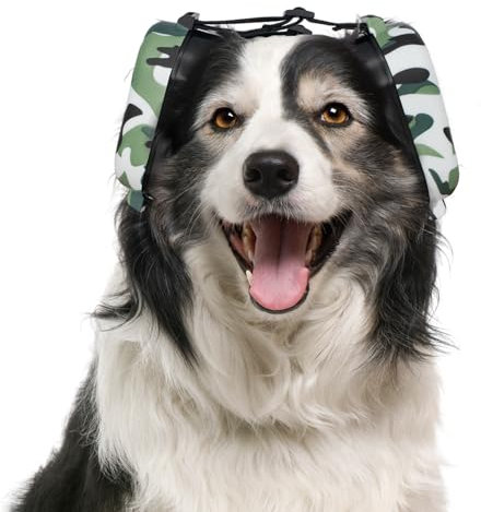 Hunde-Ohrenschützer, Lärmschutz, Geräuschunterdrückung, Kopfhörer für Hunde, Gehör- und Gehörschutz für Donner, Jagd, Tourismus (Camouflage)