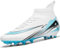 WOWEI Fußballschuhe Herren Fußballschuhe Professionelle High Top Spike Cleats Junge Kinder Fußballspiel Schuhe Outdoor Sport Trainingsschuhe Fussballschuhe Sportschuhe (EQB-R2, 36EU)