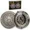 Random King Würfel-Set aus einzigartigem Würfel, Metallrad, Spinner für Dungeons and Dragons, DND-Rollenspiele, Requisiten, Zubehör, Geschenk mit Box, Farbe: Silber