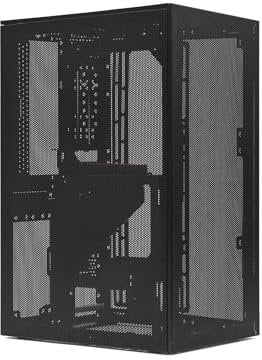 Ssupd Meshroom S V2 PC-Gehäuse Weiß | Mini-ITX Case mit PCIe 5.0 Riser-Kabel, Mesh-Design, High Airflow, Radiator bis 280 mm, ATX-kompatibel