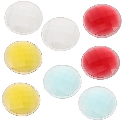 Vaguelly Kaleidoskop-linsen-Set 8-teilig Prismenlinsen Bastelbedarf Ersatzteile Für Festliches Spielzeug Für Jungen Und Mädchen