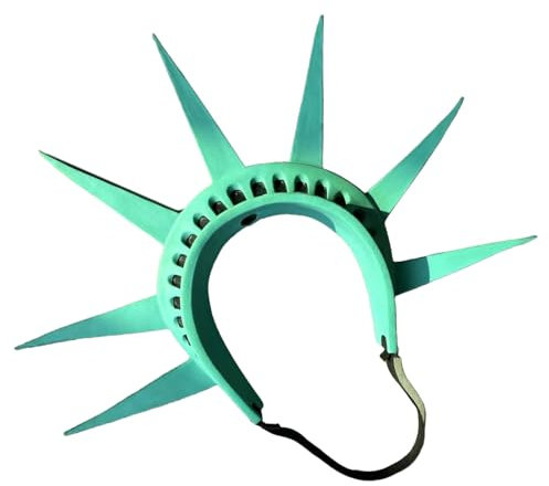 Serre-tête Statue de la Liberté pour femme - Jeu de rôle - Statue des libertés - Accessoire de costume d'Halloween et de cosplay