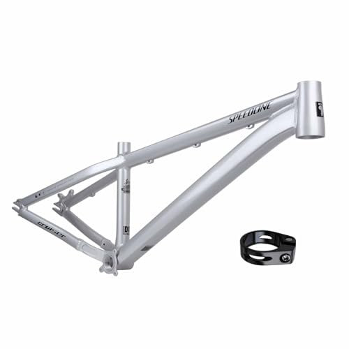 BSFHQS Dirt Jump Bike Frames 26er Aluminum Alloy Disc Brake Frame 12.4in XC/AM Trail Hardtail Bike Frame Quick Release Frame 10 * 135mm QR External Routing(Silver)