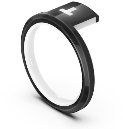 JAKCOM T1 Smart Ring Tesla Edition Premium Autoschlüssel Ersatz für Model 3 Y S X Cybertruck Roadster & viele NFC Funktionen für iPhone Android of Electronics Wearable Technology (Größe M)
