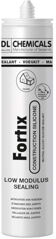 dubaust Bausilikon, Fenstersilikon, Fassaden Silikondichtstoff für Innen & Außen - UV- & witterungsbeständig, 280ml Kartusche (1, Transparent)