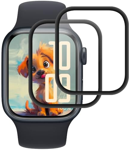Beukei Panzer Schutz Glas für Apple Watch Series 6/5/4/SE/SE2/SE3 40mm, 2 Stück Handy glasschutzfolie[Anti-Kratzen][Sans Bulless][9H Härte] Film