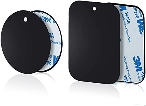 YIANERM Strong Adhesive 4 Packs Thin Metal Plate For Magnetic Car Phone Holder Iron Plates