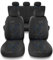 Mossa Coprisedili compatibili con Fiat Punto Grande, Evo, 2012 (2005-2018) - fodere sedili - set coprisedili auto universali - UNE-BL