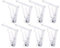 Lot de 20 pinces à nappe en plastique transparent à ressorts pour nappe de table ou pique-nique