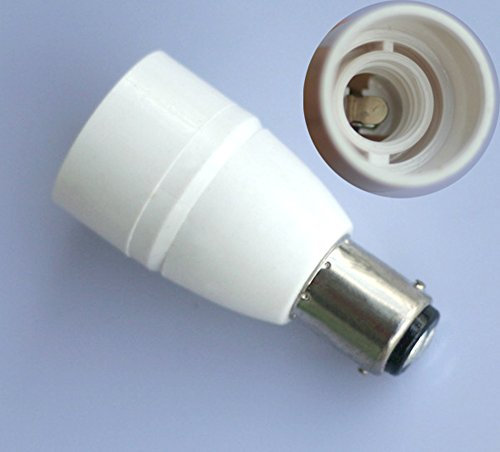 ShuoHui 2x B15/BA15D Auf E14 Adapter Lampenfassungen Glühbirnen Konverter Lampenhalter