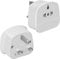 LILMACC® 2 X European to UK Plug Adaptor, US Adapter, UK Electric Shaver Toothbrush Adaptor Plug, Bathroom Socket Convertor with 13A Fuse,2 3 Pin Plug/3 Universal Adapters(Type A, B, C, I, E, F, L)