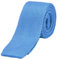 DonDon schmale Strickkrawatte 5 cm - hellblau