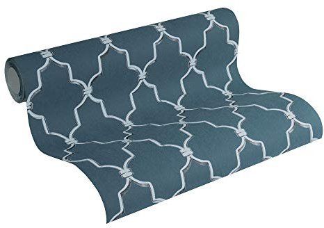 Michalsky Living Vliestapete Dream Again Tapete grafisch klassisch 10,05 m x 0,53 m blau grün schwarz Made in Germany 365024 36502-4