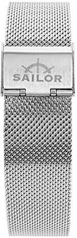 Sailor Damen Herren Edelstahl Armband Style Rosegold o. Silber BSL101-2019-20, Breite Armband:20mm (normal), Farbe Edelstahl:Silber