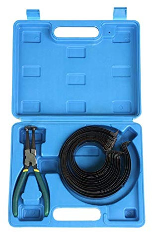 Piston Ring Compressor Cylinder Installer with Plier & 14 bands tool set