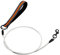 Suredoo Chew Proof Hundeleine, Widerstandsfähigem Metall Seil Leine, Kaubeständige Edelstahl Metall-Hundekettenleine mit Gepolstertem Griff (Orange)