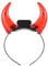 FRCOLOR LED Devil Horn Headband, Light Up Devil Horns Hairband Halloween Costume Head Boppers for Holiday Costume Party