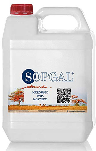 Hidrófugo para Morteros (5L) - Aditivo que proporciona propiedades impermeables y mejora la resistencia - Sopgal