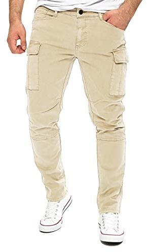 Yazubi Jayden - Herren Cargo Hose - Baumwoll Cargo Jeans
