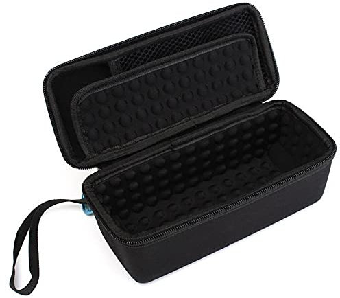 MotuTech Portable Hard Case for JBL Flip 6 5 4 3 2 1 Bluetooth Speaker Hard Case Anti-Scratch Anti-Collision Protection with Strap (Black)